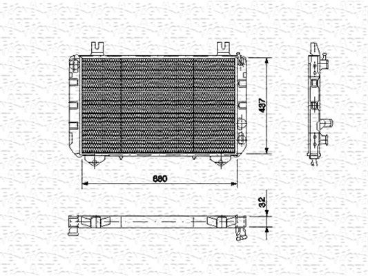 MAGNETI MARELLI Radiators, Motora dzesēšanas sistēma 350213473000